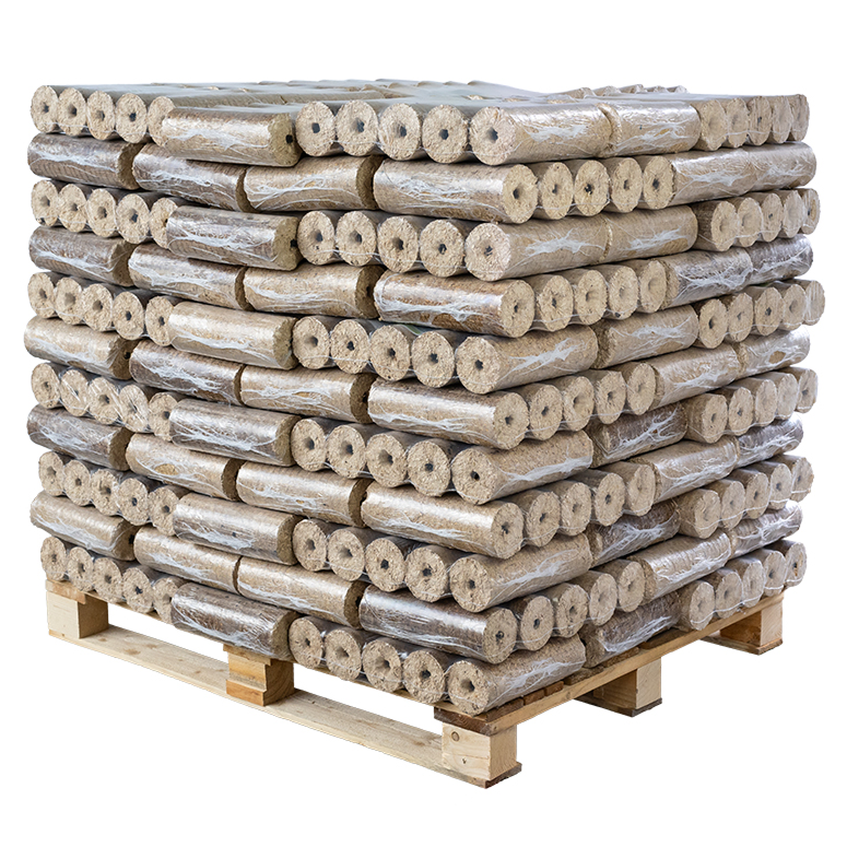 Nadelholzbriketts rund 1000 kg mit Loch
