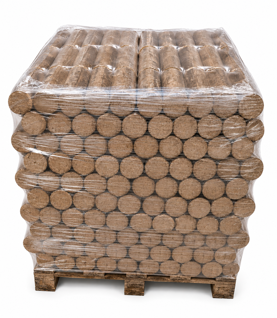 Buchen Holzbriketts rund ohne Loch 960kg